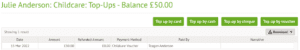 Arbor wraparound care – voucher payments