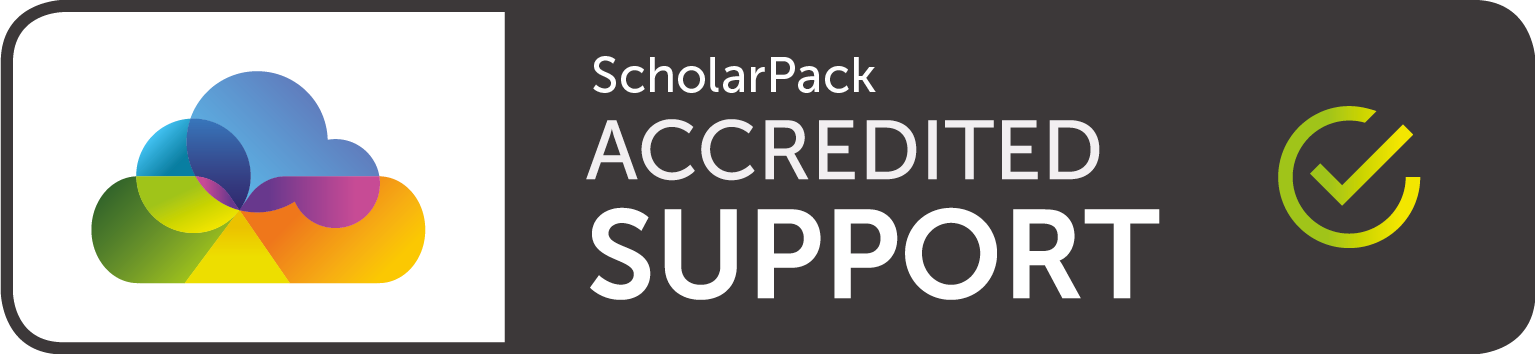 Scholarpack accredited support logo from arbor