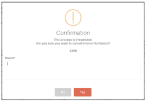 Bromcom 13 finance audit reason required to cancel invoices credit notes