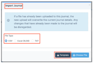Bromcom 16 mat finance journal import from excel csv and txt