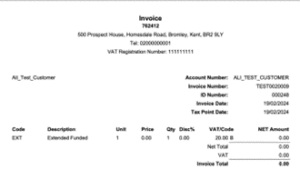 Bromcom 9 finance changes to invoices credit notes that relate to vat