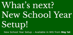 10 new school year set up