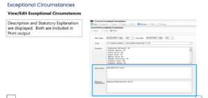 14 exceptional circumstances