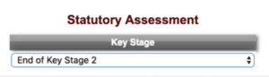 How do i enter the key stage 2 teacher assessment data 2