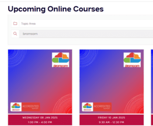1 upcoming training courses
