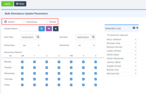 Bromcom bulk attendance 2