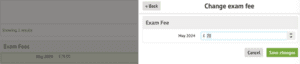 Exam fees 4