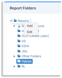 Bromcom 5 how to favourite report 3