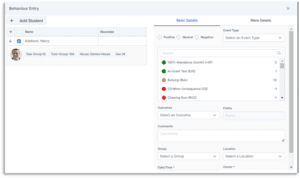 Bromcom 9 how to record behaviour 4