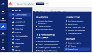 Bromcom 3 photographs staff student