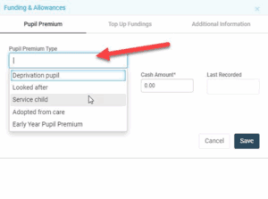 Bromcom 4 pupil premium