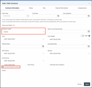 Bromcom 13 news add edit contract