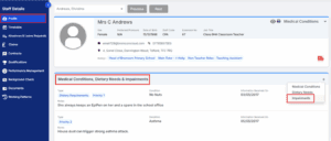 Bromcom 2 staff details