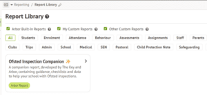 Arbor 1 the ofsted inspection companion